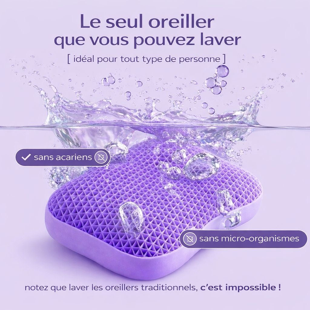 Coussin ergonomique respirant en TPE