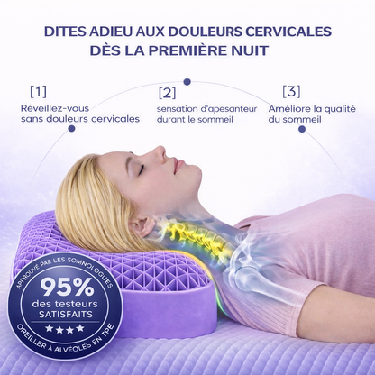 Coussin ergonomique respirant en TPE
