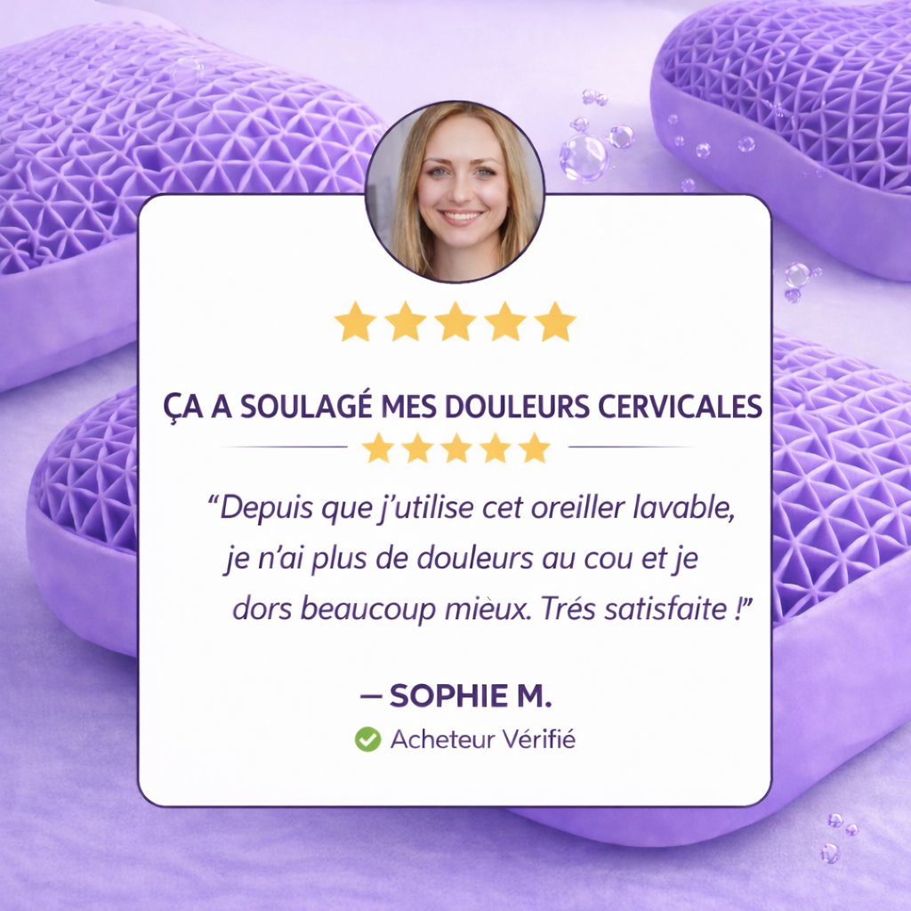 Coussin ergonomique respirant en TPE