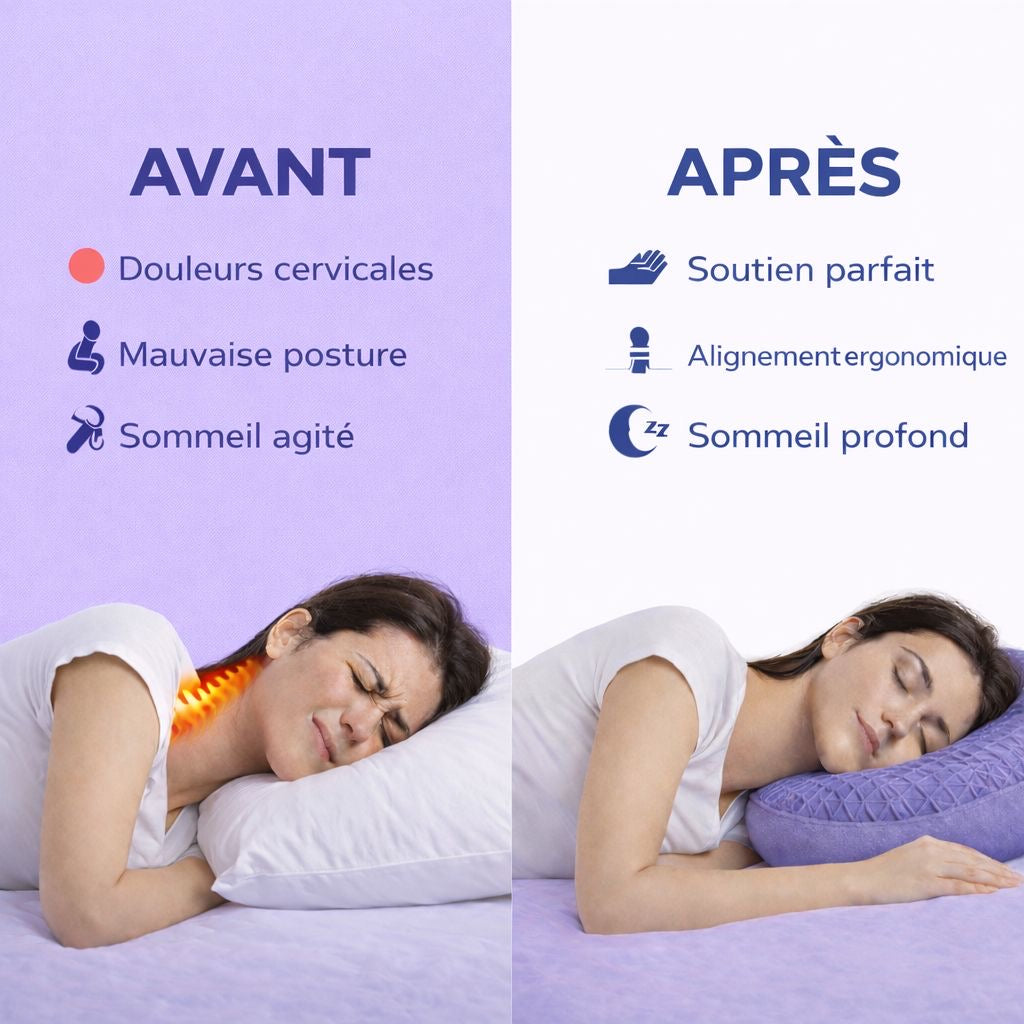 Coussin ergonomique respirant en TPE