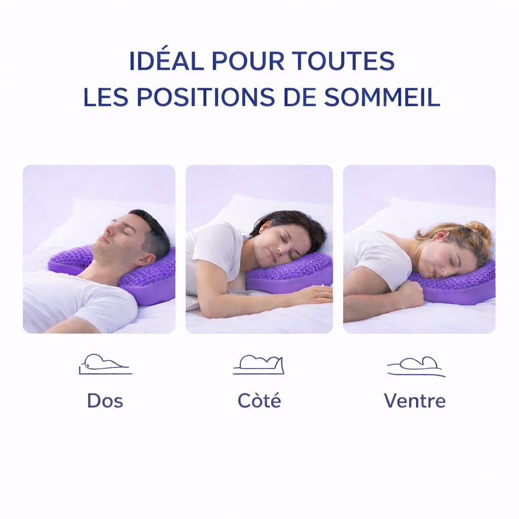 Coussin ergonomique respirant en TPE